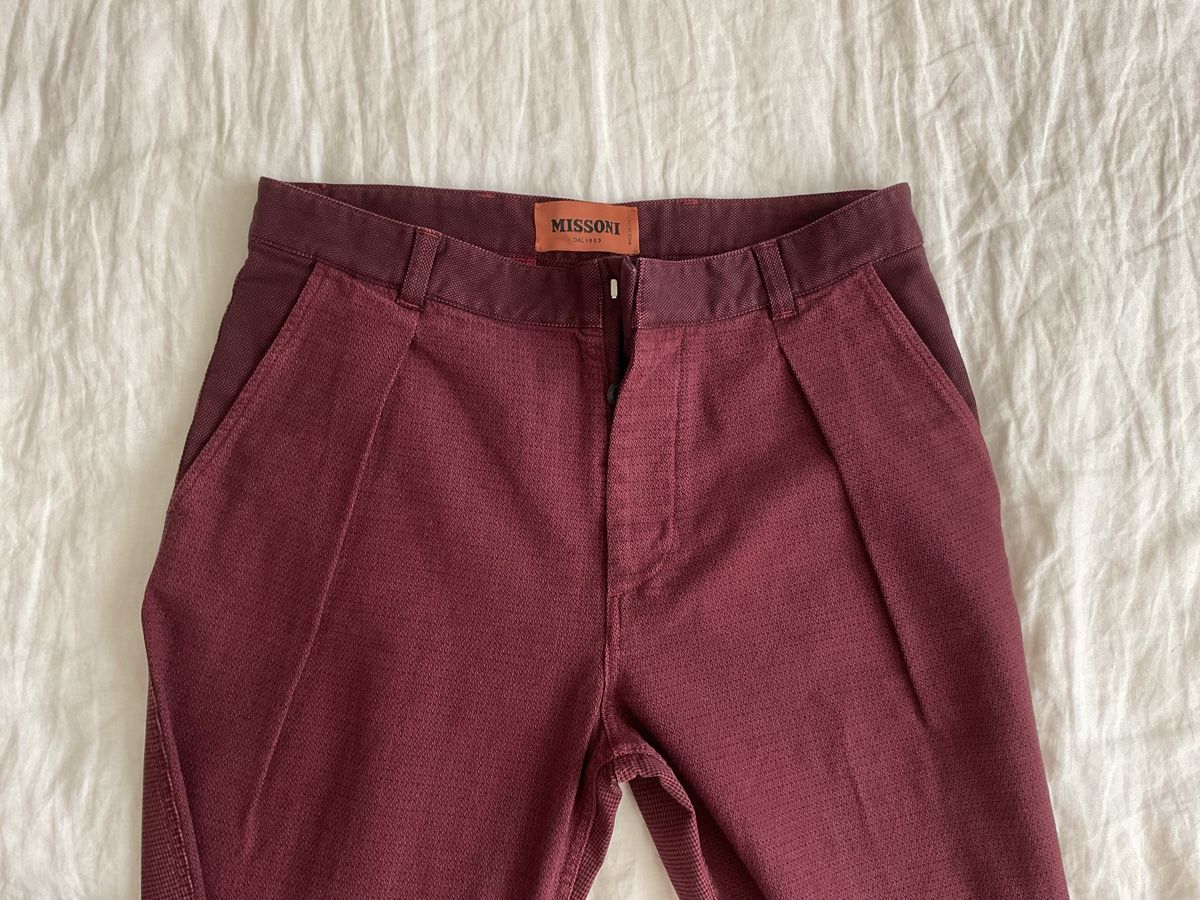 Missoni Pantaloni: Missoni Hose burgundy, Gr.48 – Nuovo (secondo la descrizione) da Zürich venduto da -Panoptikum-