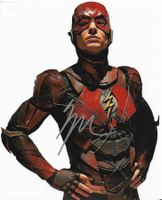 EZRA MILLER - *FLASH* handsigniert Grossfoto (20 x 25cm) COA