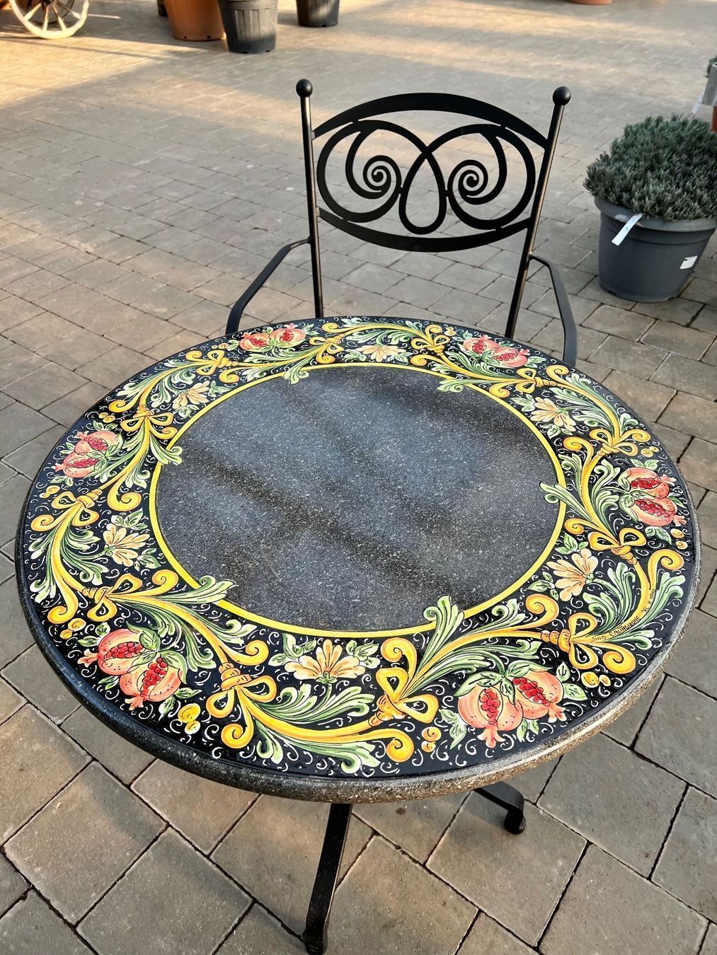 Tavoli: Lavatisch Gartentisch schwarz rund – Nuovo e nell'imballaggio originale da Höri venduto da ArtelavicaGmbH