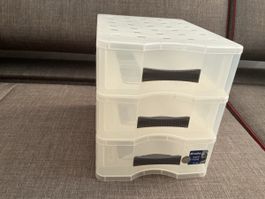 Rotho Schubladenbox 3 Fächer transparent guter Zustand