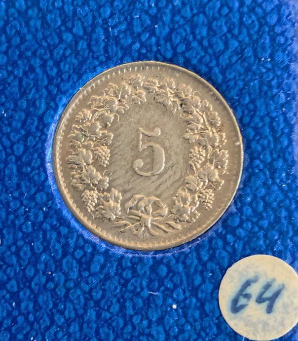 Tutti le monete: 5 Rappen 1964 – Usato da Arch venduto da coinsandmore 1