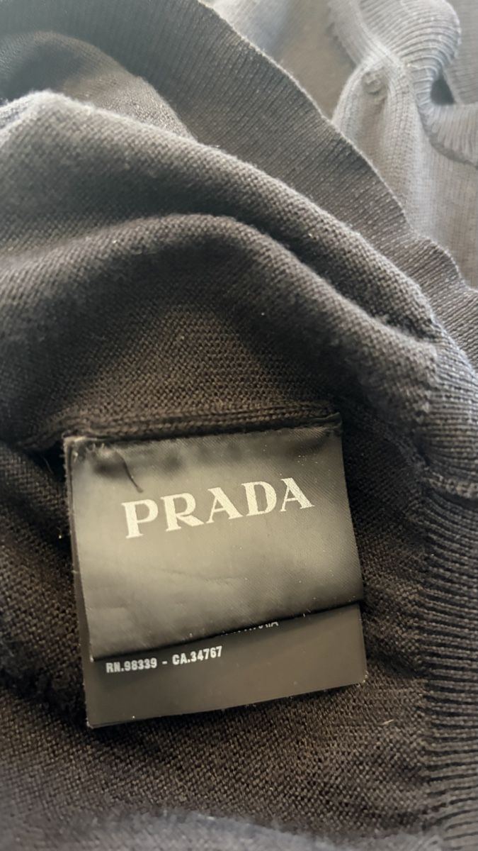 Prada Gilet & Giacche: Prada Strickweste Schwarz Herren Luxus Designer Gr. 48 – Usato da Zürich venduto da mat_bcg2 4