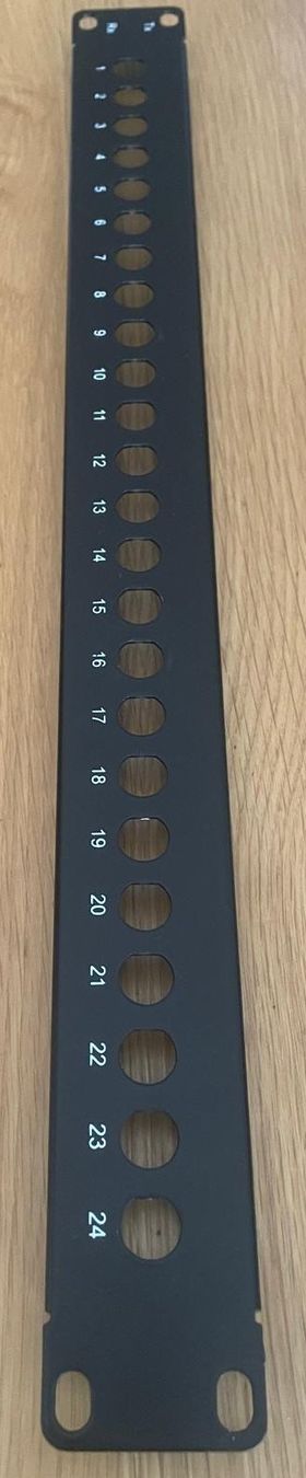 Server: Renkforce 24 Port Patchpanel 1 HE (Nur Panel, leer) – Usato da Schaffhausen venduto da Jove1 1