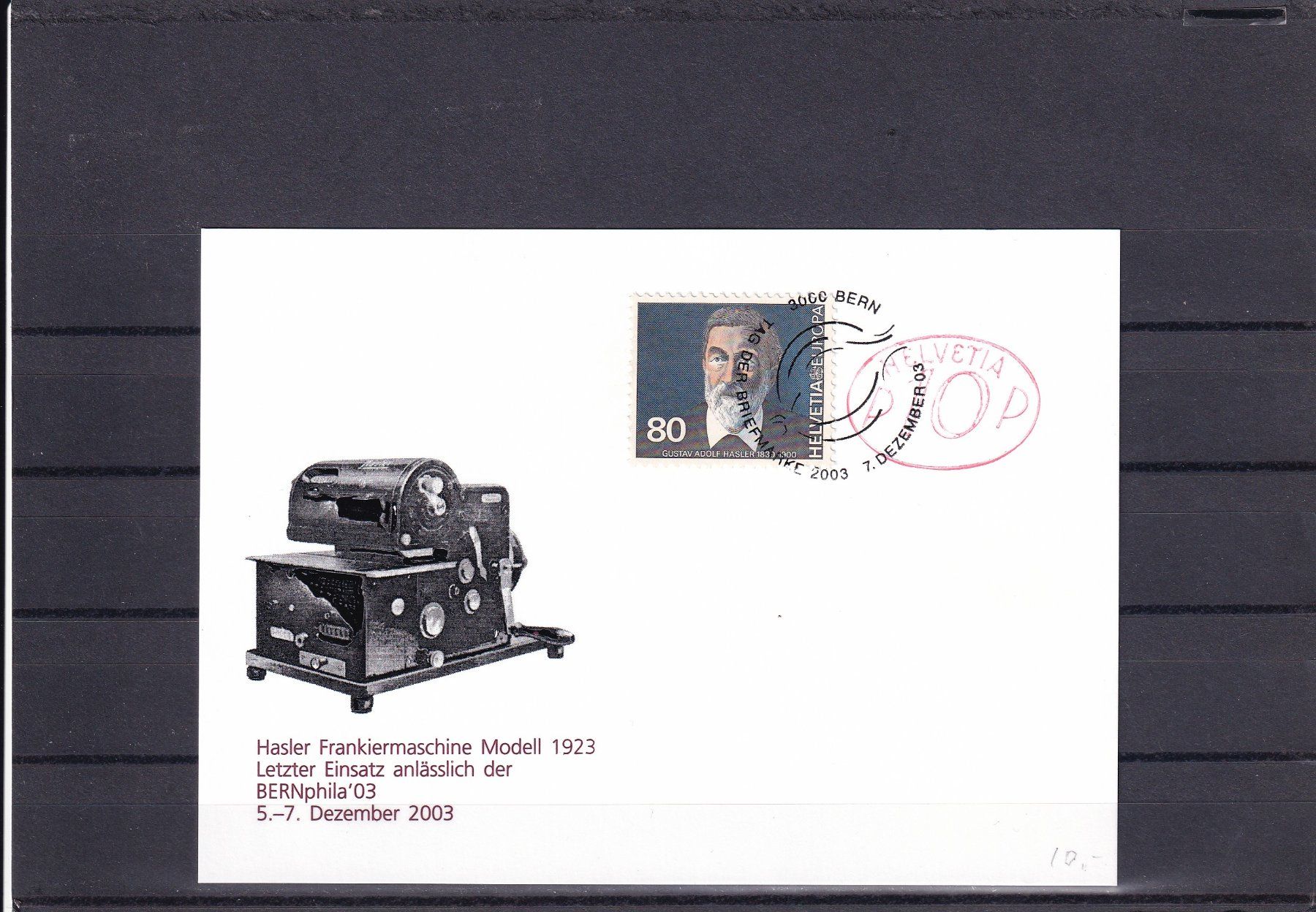 Tutti i francobolli: Tag der Briefmarke 2003 Bern 5.-7.12.03 – Nuovo (secondo la descrizione) da Birsfelden venduto da chr_yq2g
