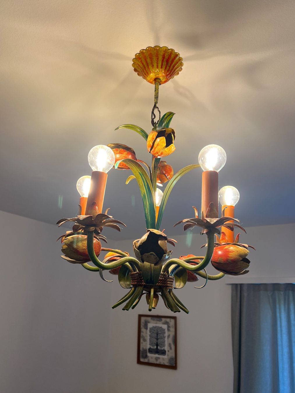 Lustres & lampes de plafonds: Deckenlampe Floral, Blumenlampe Ferro Luce – D'occasion à Zürich par ViolettRosenRot