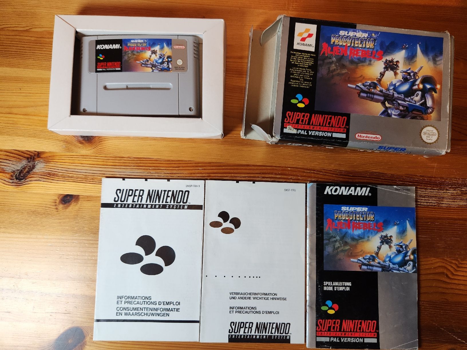 Nintendo Spiele: Super Probotector Alien Rebels SNES PAL CIB (Konami) – Gebraucht aus Tafers von whereyogamesat