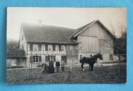 Mettendorf (TG) - Bauernhaus mit Familie - 1912