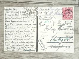 TR13 Carte Postale + Timbre Inde 1908