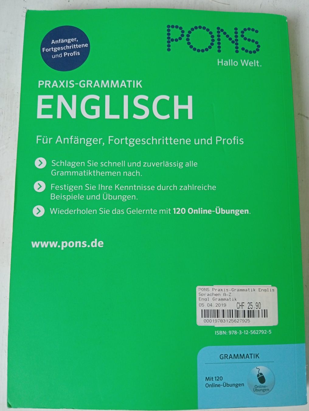 Libri: Pons Englisch Praxis Grammatik – Usato da Allschwil venduto da Evgeniia78 3