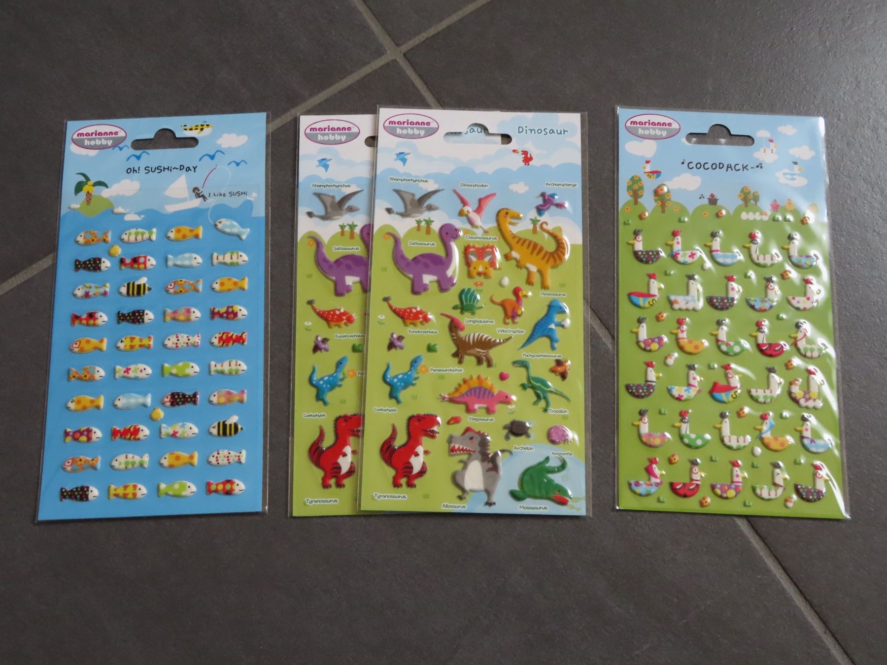Aufkleber: 3D-Stickerset Dinosaurier, Tiere ***NEU*** – Neu und originalverpackt aus Wallenried von Asyano