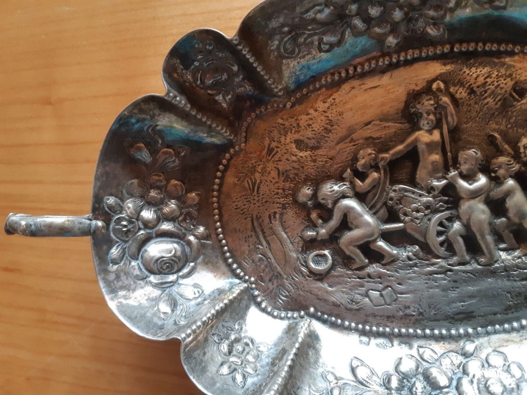 Servierplatten: Silber Weinprobierschale um 1900 – Gebraucht aus Grindelwald von carro5 2
