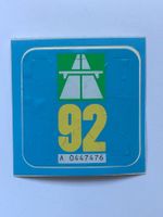 Autobahnvignette 1992