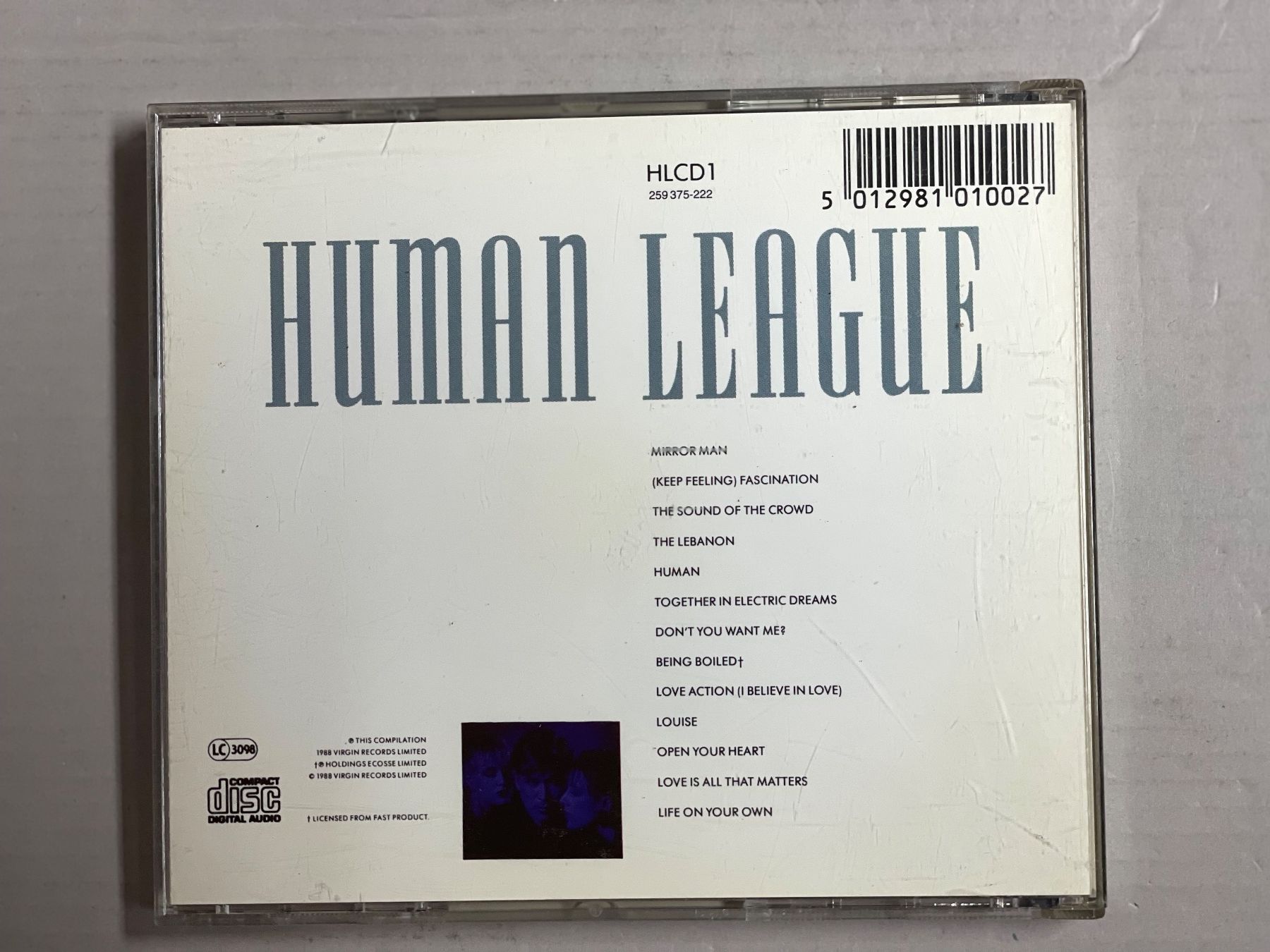 CDs: Human League – D'occasion à Muri b. Bern par AdidasCollector 1