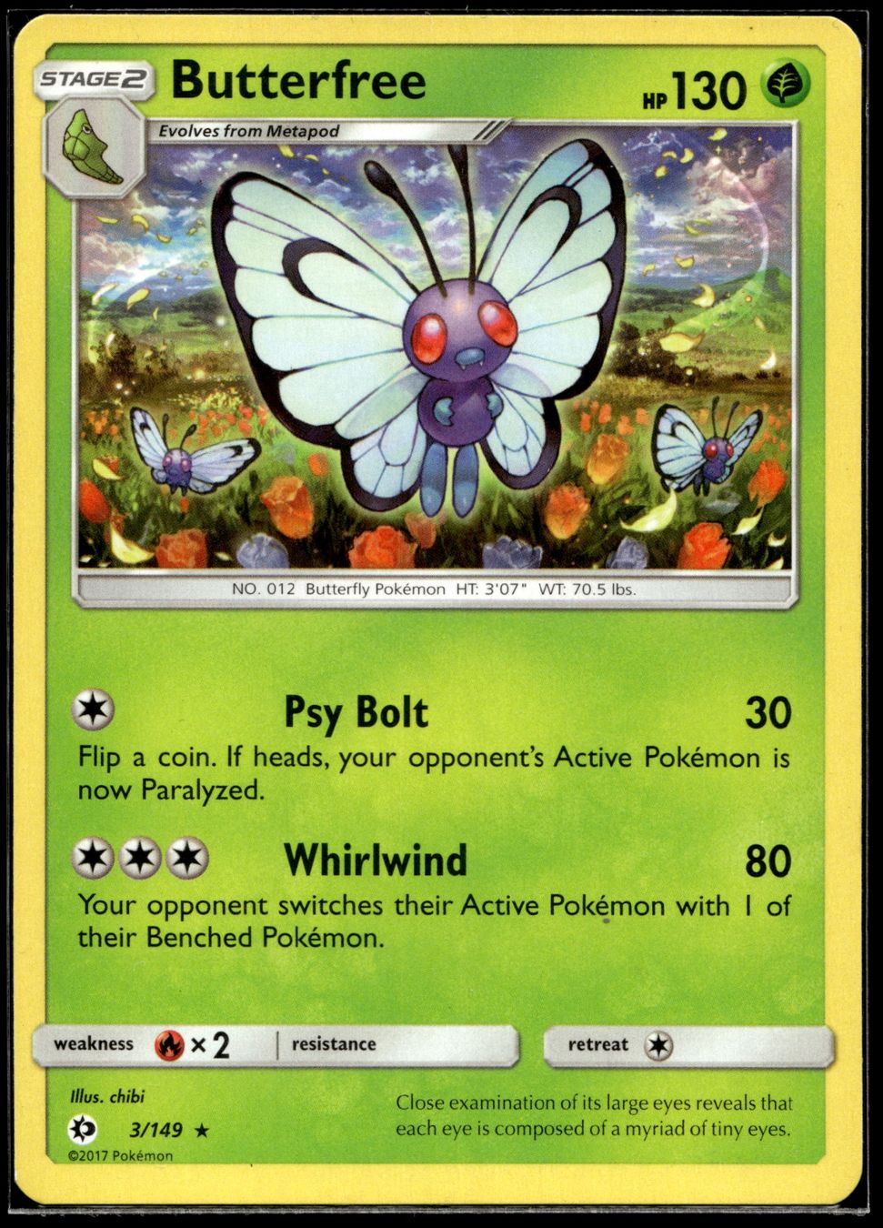Pokémon Carte collezionabili: Butterfree (SUM EN 3/149) – Nuovo (secondo la descrizione) da Affoltern am Albis venduto da Chiesa_5