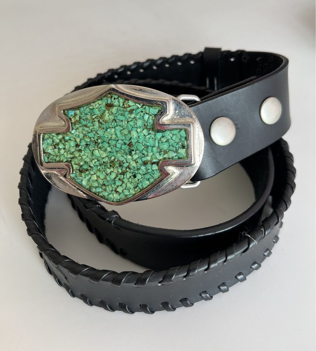 Cinture: Ceinture en cuir Harley Davidson – Nuovo (secondo la descrizione) da Senarclens venduto da min_9hkf