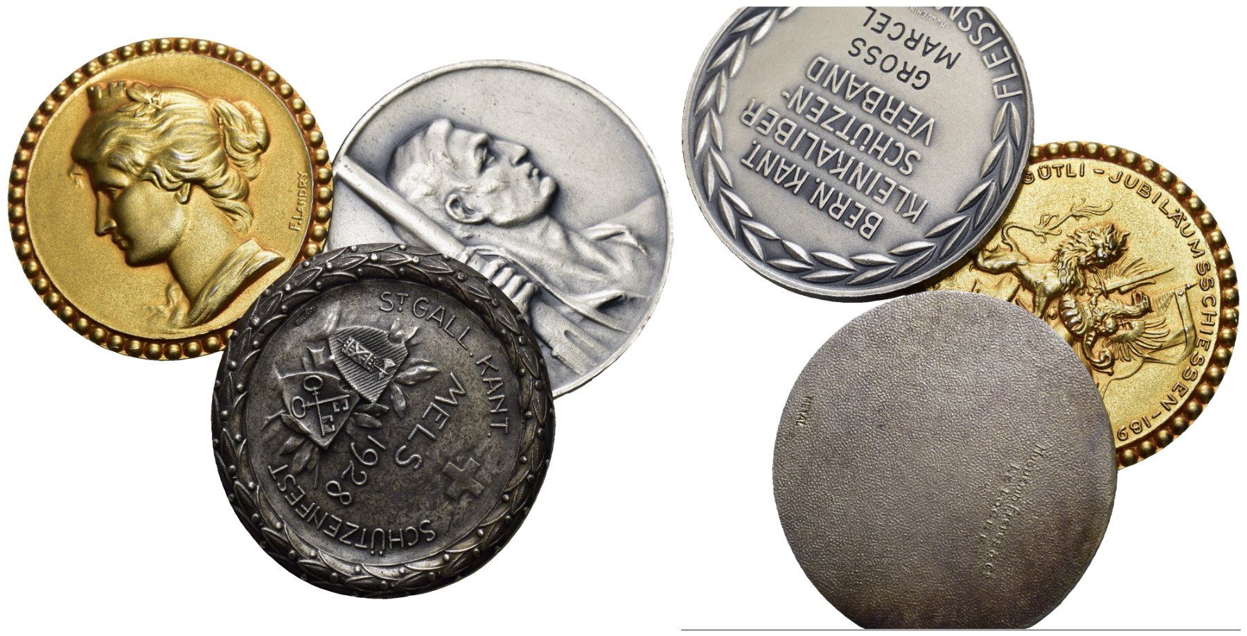 Medaglie: Schweiz Schützenmedaillen Lot – Usato da Bern venduto da numismatictops