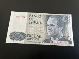10000 pesetas 1985