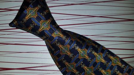 Cravate en soie / Seiden Krawatte  PAOLO DA PONTE