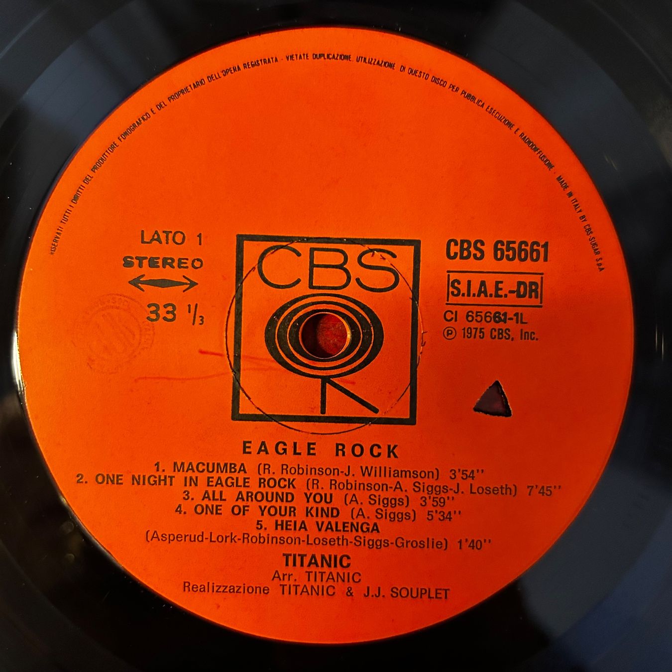 Schallplatten: Titanic - Eagle Rock, Vinyl LP 1975 CBS 65661 – Gebraucht aus Aesch BL von BernisFlomi 2