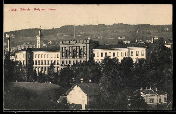 Ansichtskarten: AK Zürich, Polytechnikum, 1919 – Gebraucht aus Berlin von bartko-reher