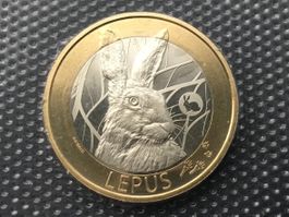 10 Franken Gedenkmünzen Hase 2020