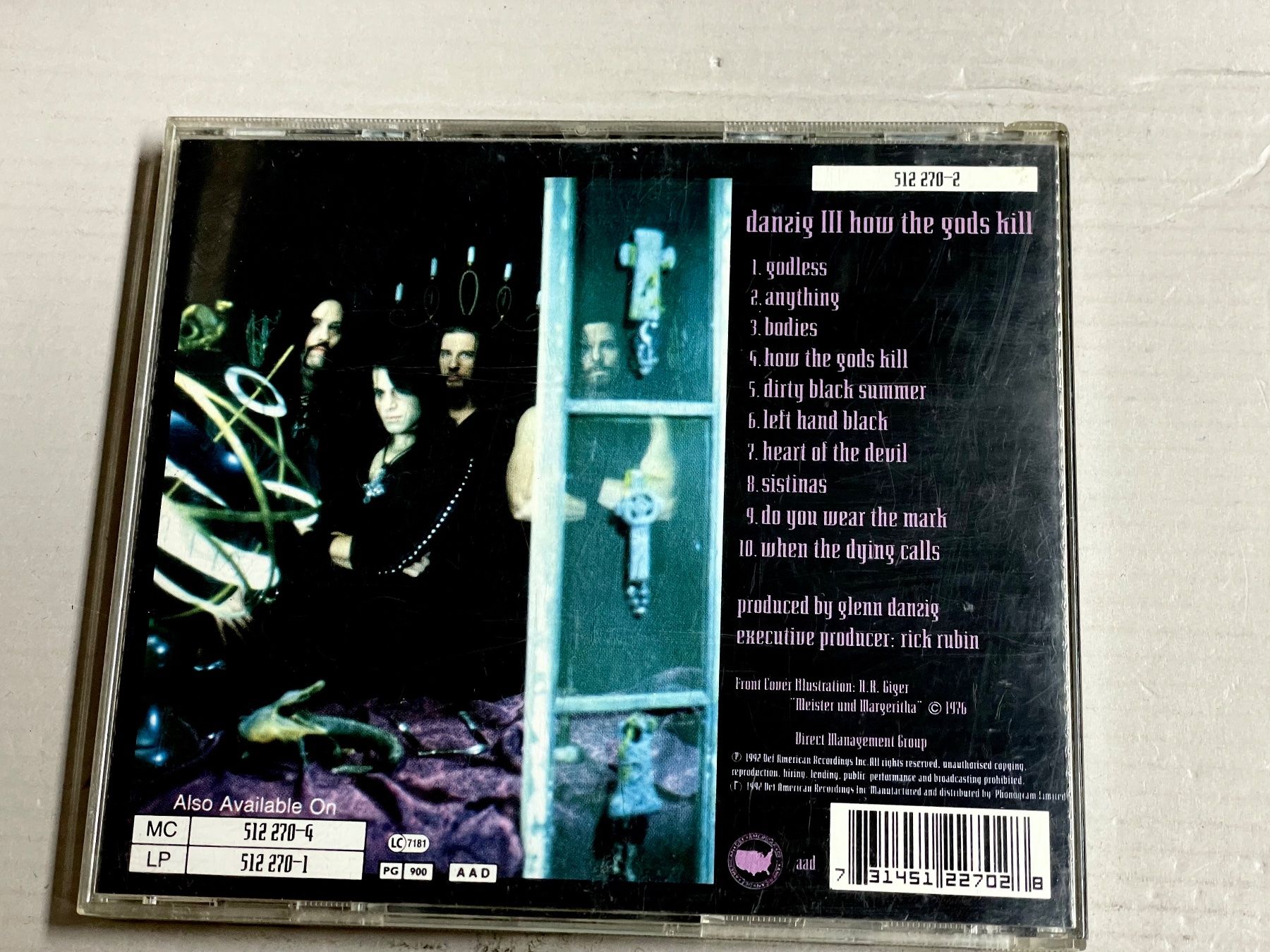 CD: Danzig - How The Gods Kill CD Heavy Metal 1992 – Usato da Muri b. Bern venduto da AdidasCollector 3