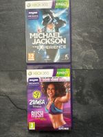 Jeux Xbox 360 Kinect Michael Jackson et Zumba Rush