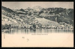 Montreux-Clarens, Totalansicht mit Gebir