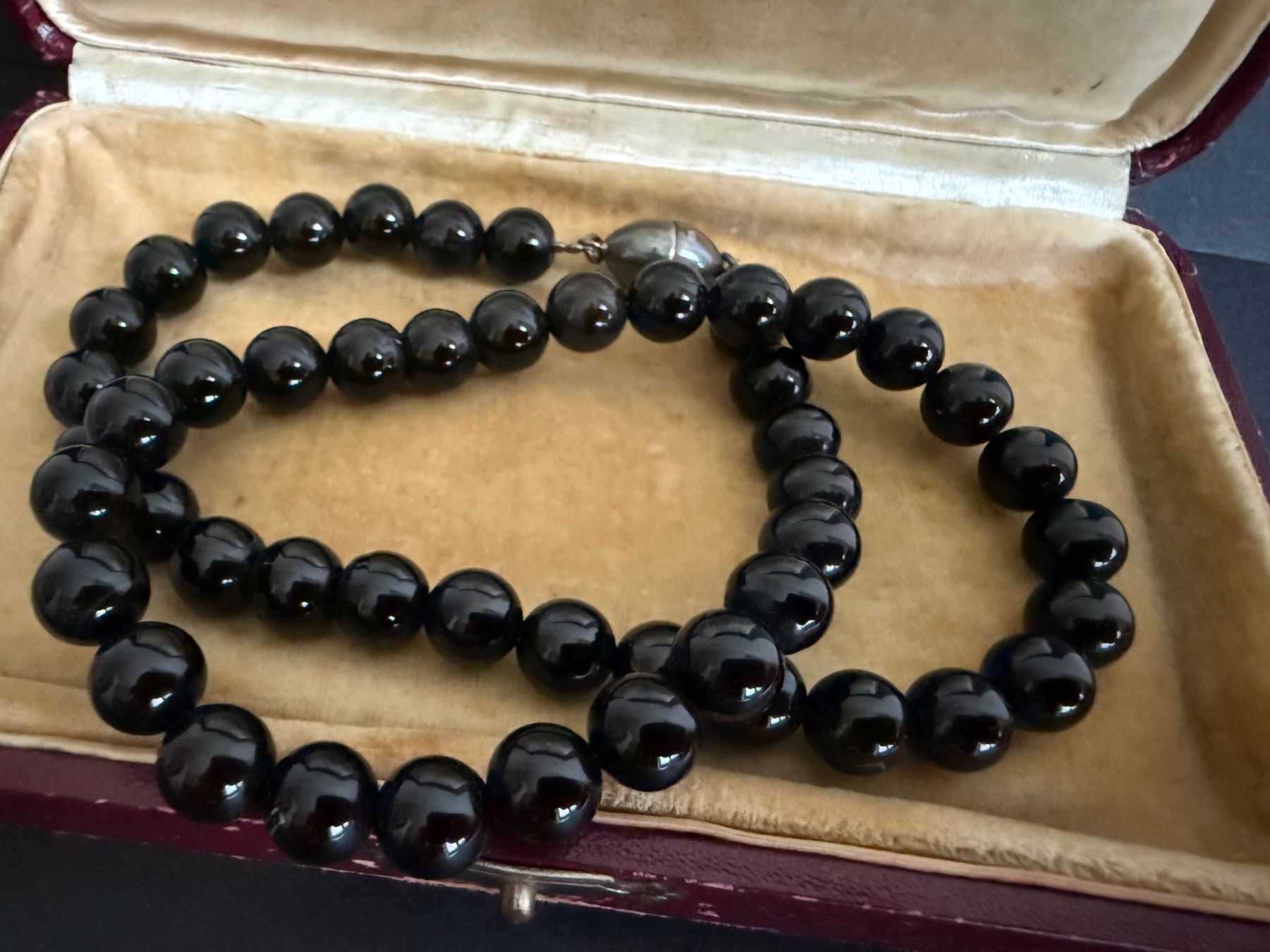 Catenine: Onyx Kette mit Silber Verschluss 925 – Usato da Spiegel b. Bern venduto da Rogger72