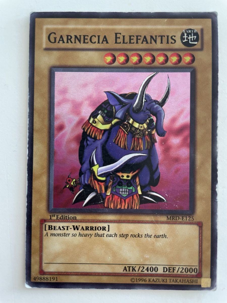 Yugioh Carte collezionabili: Yugioh / Garnecia Elefantis 1st Edition / MRD-E125 – Usato da Zürich venduto da Bomboo 1