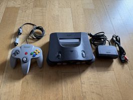 Nintendo 64 Konsole mit Controller und Zubehör 