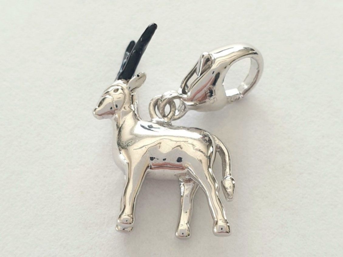 Ciondoli: Charm "Hirsch" Silber 925 (rhodiniert) – Nuovo e nell'imballaggio originale da Uetikon am See venduto da Coralreef