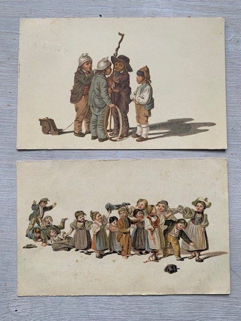 Cartoline postali: 2 Ansichtskarten pro juventute 1915 – Usato da Bern venduto da estalin