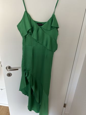Dress green ruffle size S