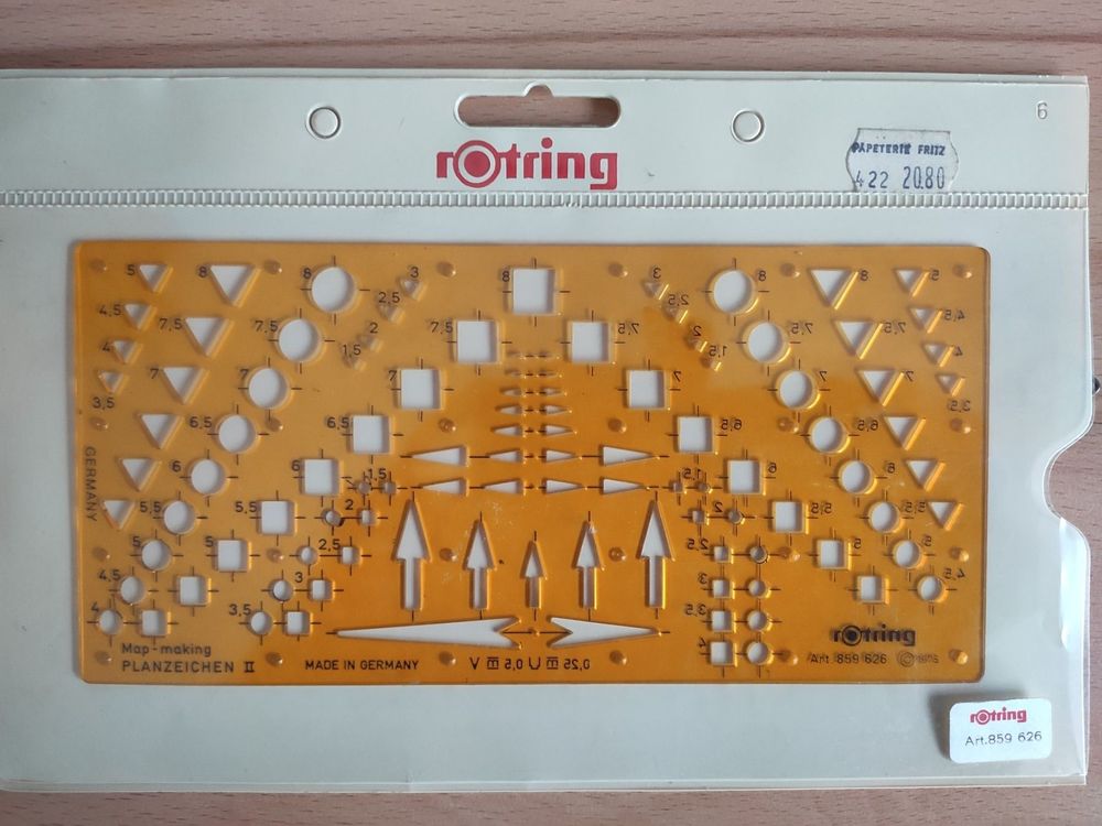 Zeichenschablone Rotring 859 626 Kaufen auf Ricardo