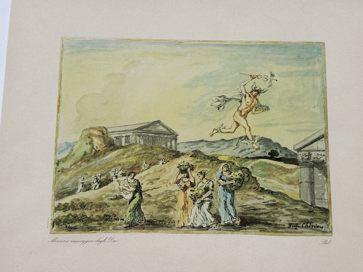 Dipinti: Giorgio de Chirico - Mercurio messaggero degli Dei – Usato da Zürich venduto da Ddechkovd