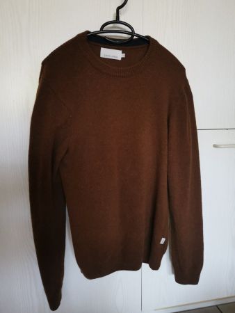 Casual Friday Wollpullover Grösse S braun