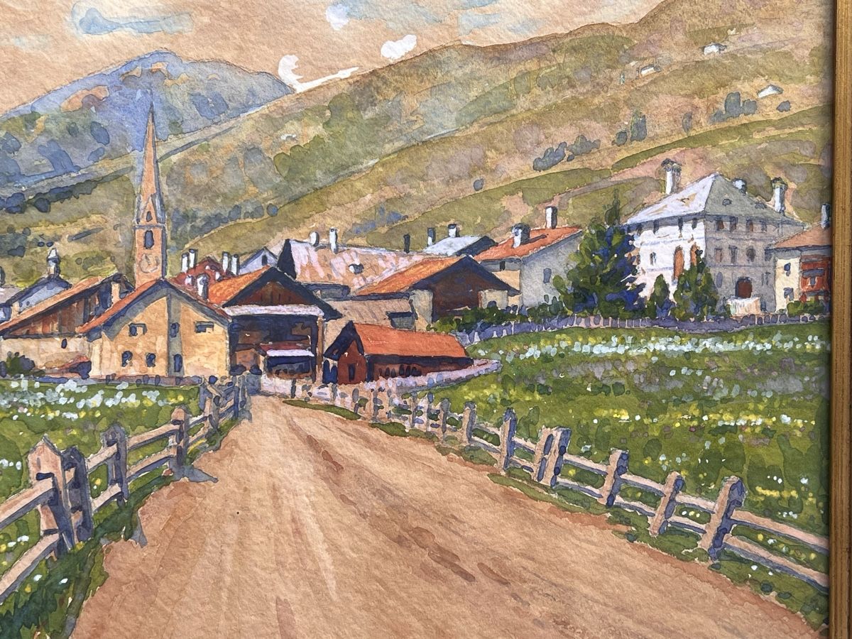 Dipinti: Anton Christoffel Scanfs Engadin Aquarell 1939 – Usato da Adliswil venduto da buch_und_kunst 3