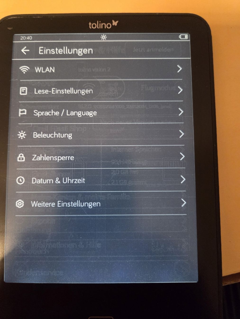 Tolino Tablet PC: Tolino Vision 2 E-Reader guter Zustand – Gebraucht aus Flawil von Hamdia12 3