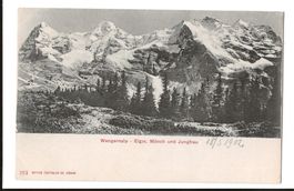 AK 1902 Wengernalp, Eiger, Mönch und Jungfrau