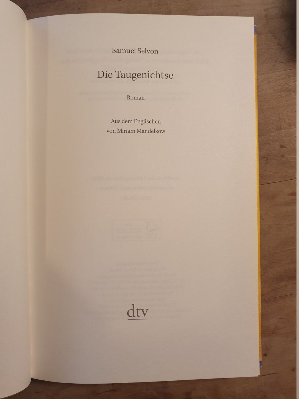 Libri: Die Taugenichtse Samuel Selvon DTV – Usato da Zürich venduto da loosebone 2