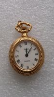 Goldfarbene Patoh Anhänger/Taschenuhr, oval