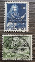 TR107 Timbre Suisse NU Office Europeen 19xx