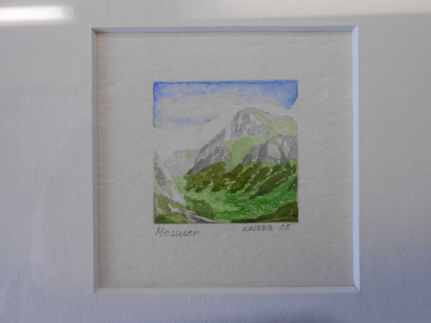 Dipinti: Original Aquarell "MESSMER" AI - (R) – Nuovo (secondo la descrizione) da Hallwil venduto da pkaiser44 1
