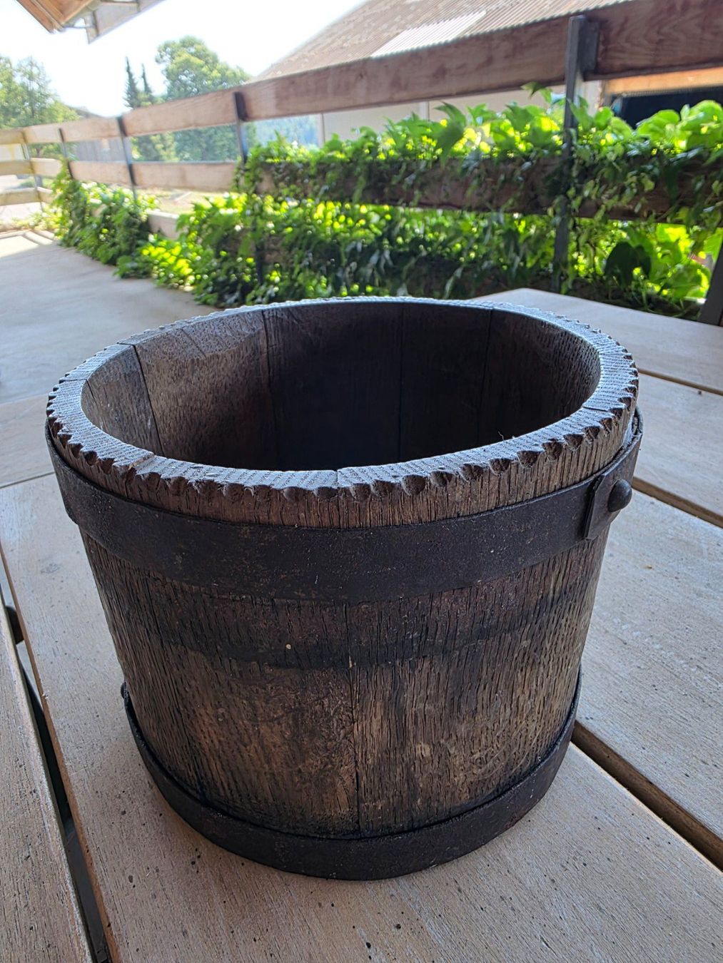 Töpfe: antiker Holz Bottich Eimer Topf 20 cm – Gebraucht aus Walterswil BE von Lonitti 4