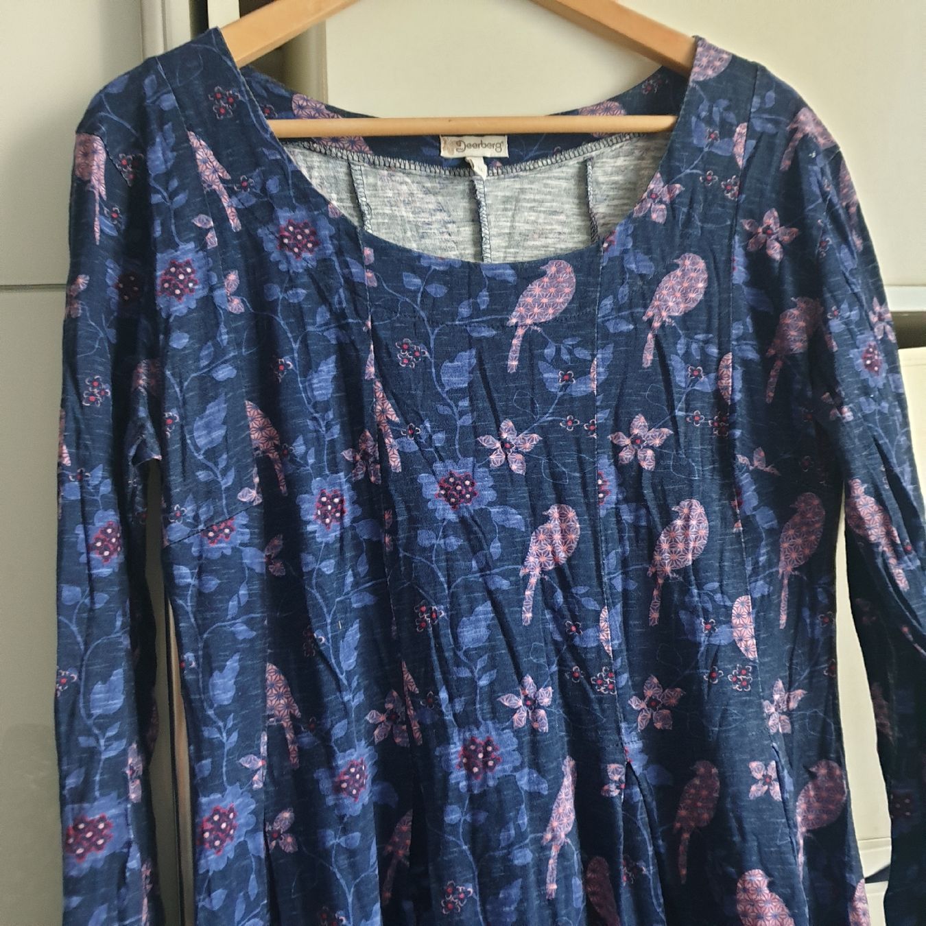 Deerberg Kleider: Deerberg schönes Kleid mit Vögeln Gr. M – Gebraucht aus Frenkendorf von Moon111 1