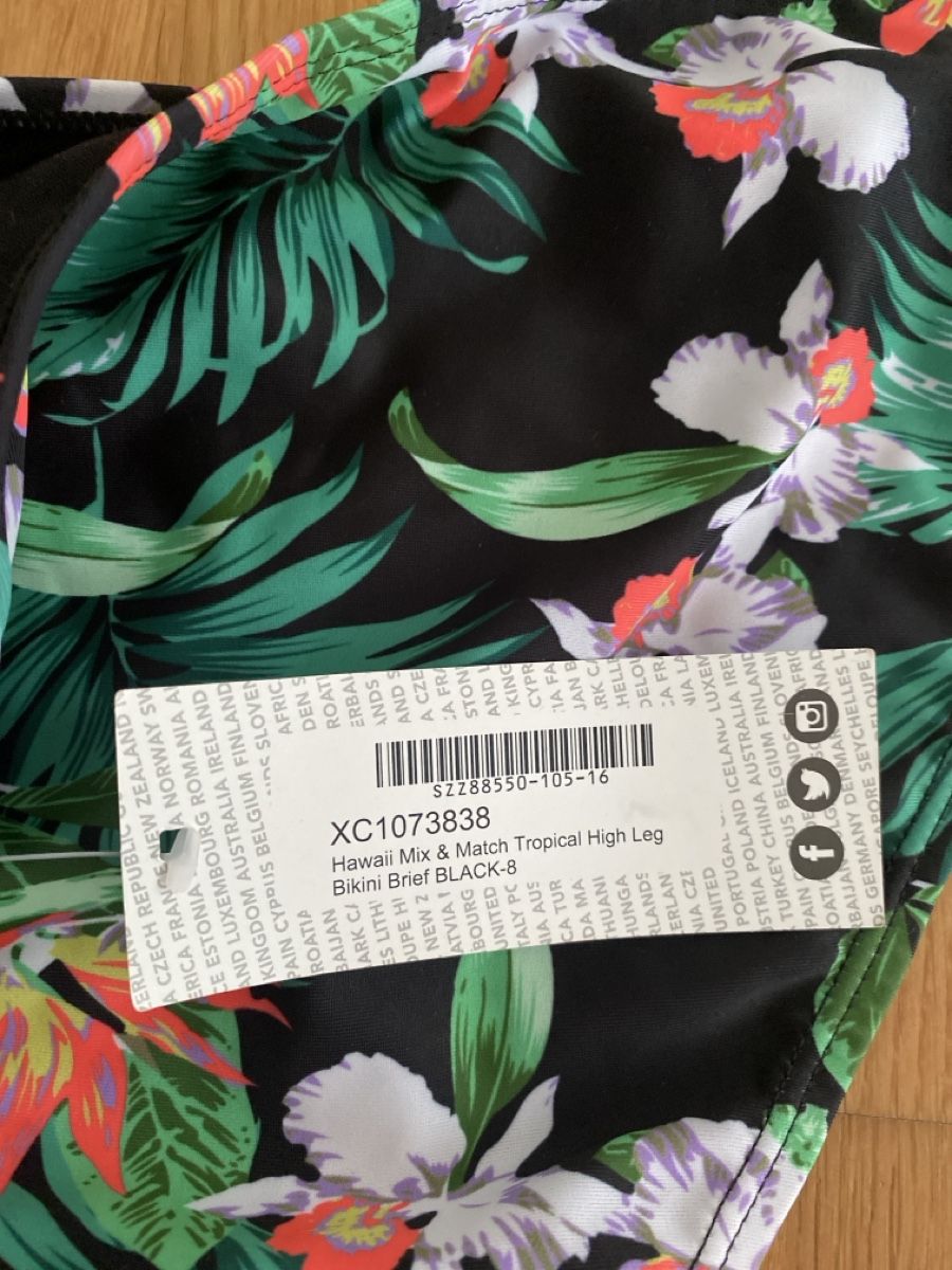 Costumi da bagno & Bikini: Blumen Bikiniunterteil, Grösse 36, ungetragen – Usato da Burgdorf venduto da allesolivia 2