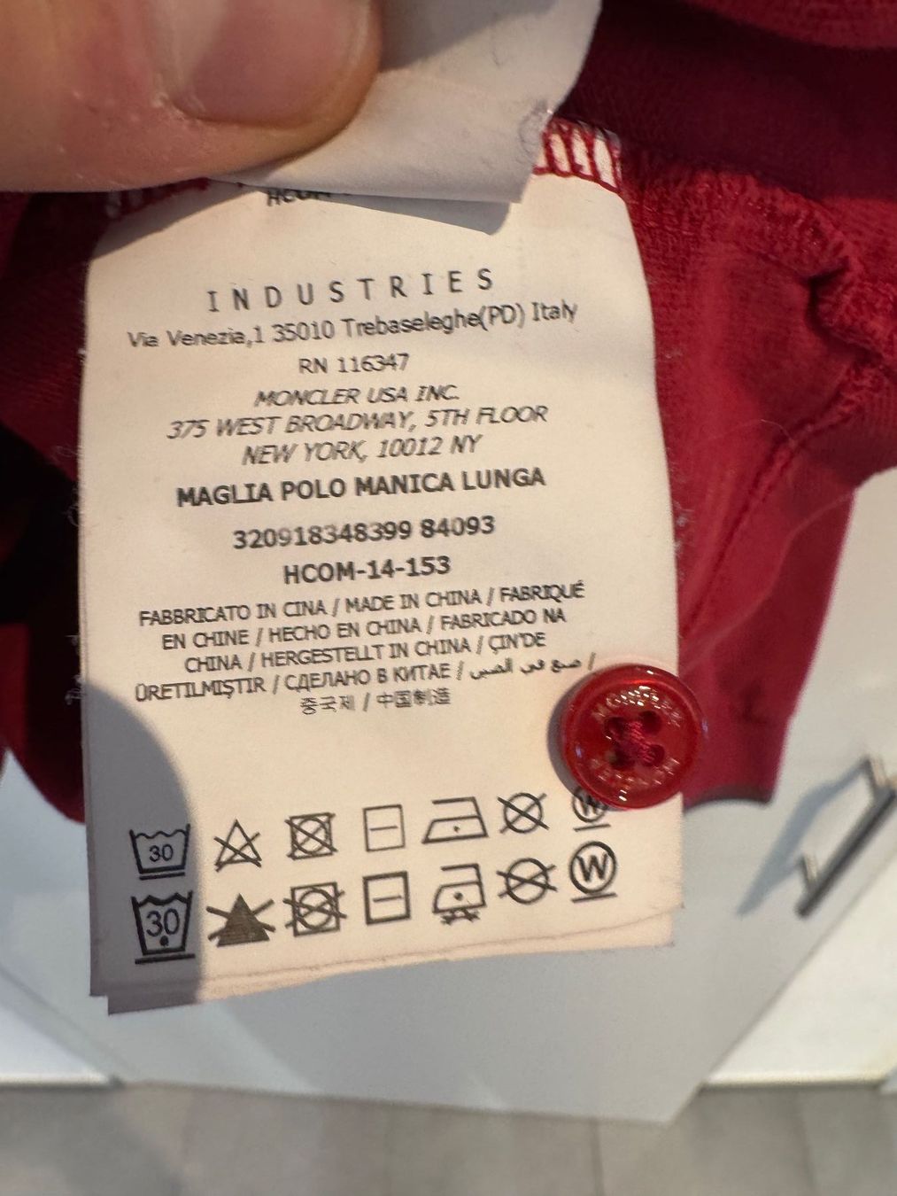 Moncler Magliette Polo: Moncler Longsleeve Polo – Usato da Dielsdorf venduto da Anthony111 3