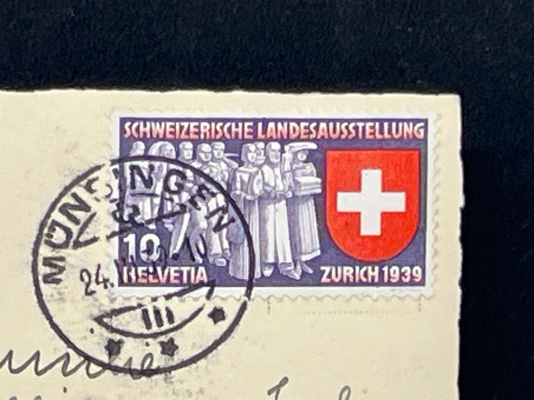 Cartoline postali: Ansichtskarte mit einem Motiv einer Allee – Usato da Widnau venduto da Brusi9 1