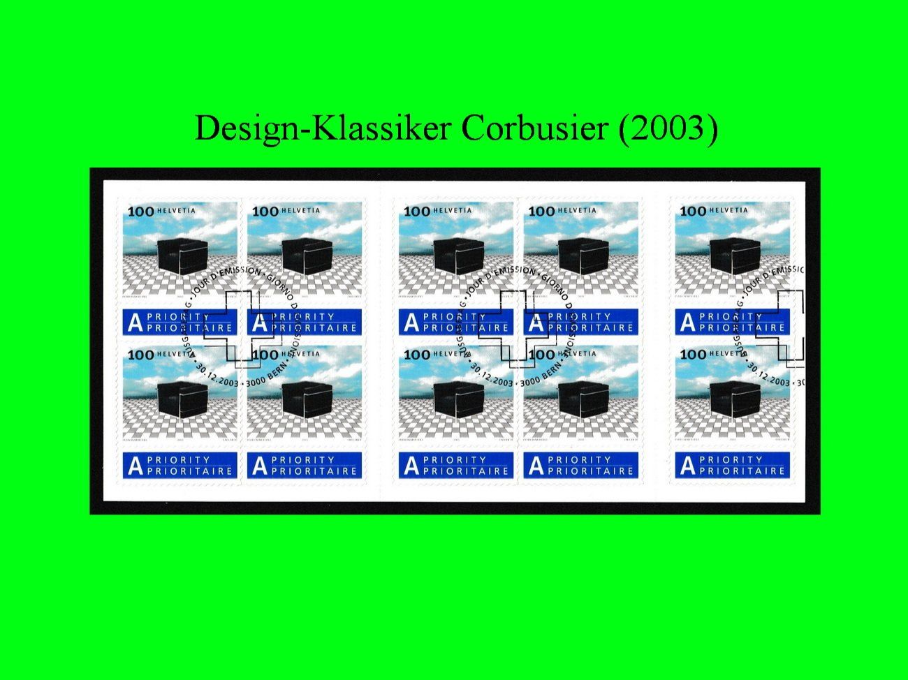 Tutti i francobolli: Design-Klassiker Schweiz I "Corbusier"  (2003) – Nuovo (secondo la descrizione) da Dübendorf venduto da chiara48